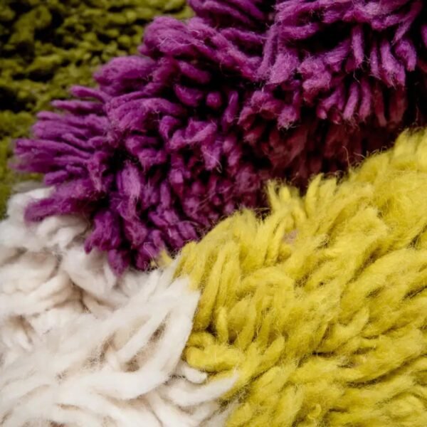 Hochwertiger Berber Teppich mit bunten Design-Elementen