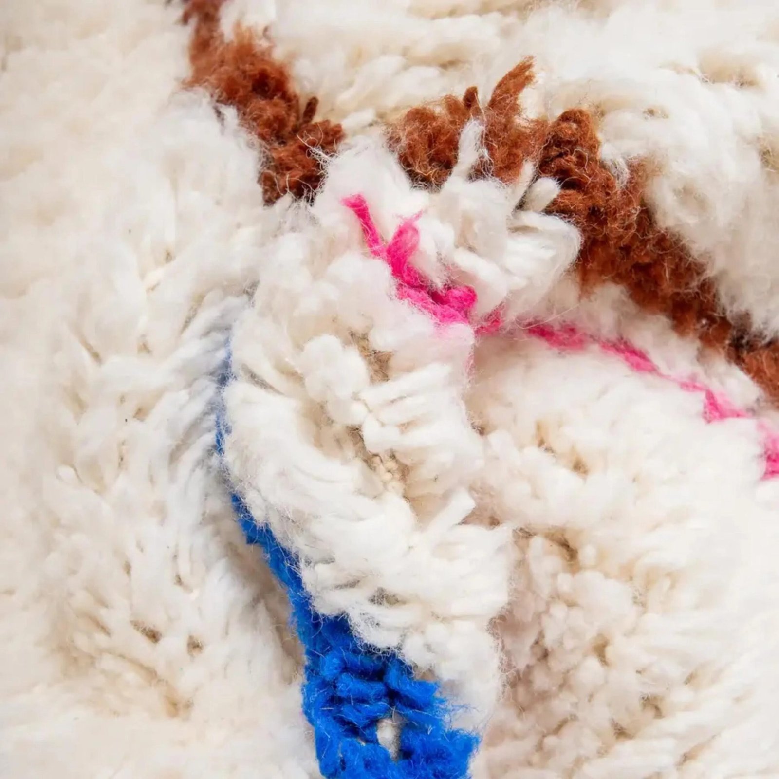 Marokkanischer Designer Teppich aus echter Wolle